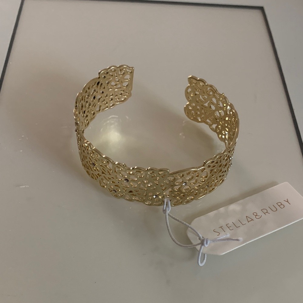 Stella & Ruby Gold Filigree Bracelet - Picture 2 of 5